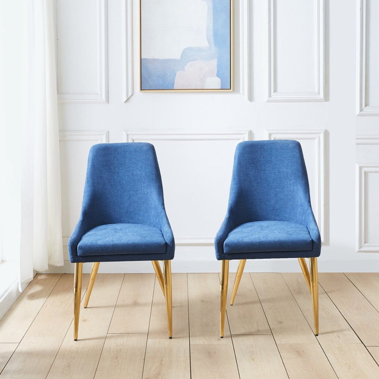 Fabric Dining Chairs Set of 2