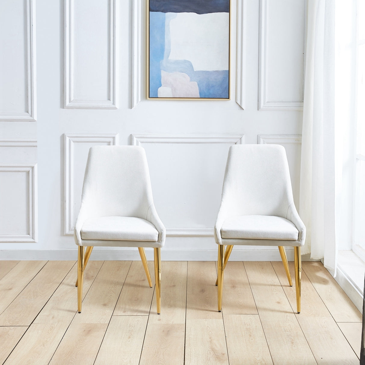 Fabric Dining Chairs Set of 2