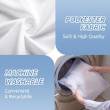 Fabric Shower Curtain Liner - Cloth for Bathroom, 60" W x 72" H, White