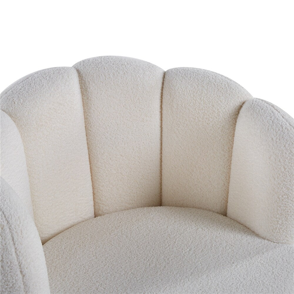 Fabric Swivel Accent Armchair Barrel Chair