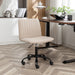 Fabric Swivel Office Chair, Solid Back, 360°Swivel, Height Adjustable