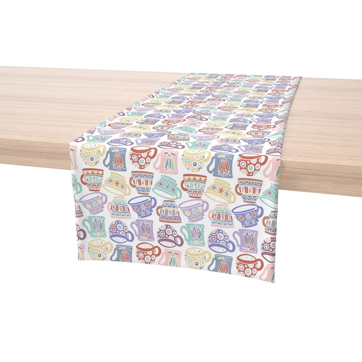 Fabric Textile Products, Inc. Table Runner, 100% Cotton, 16x108", Abst