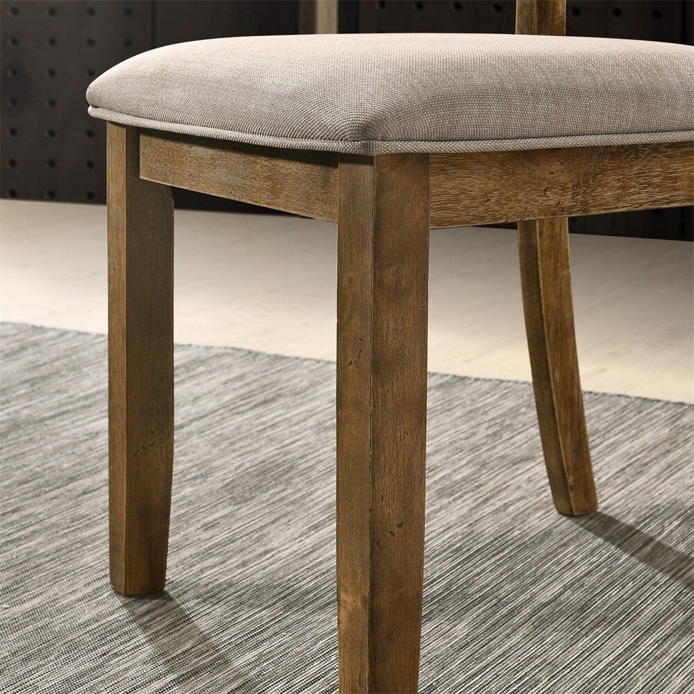 Fabric Upholstered Dining Chair,Set of 2