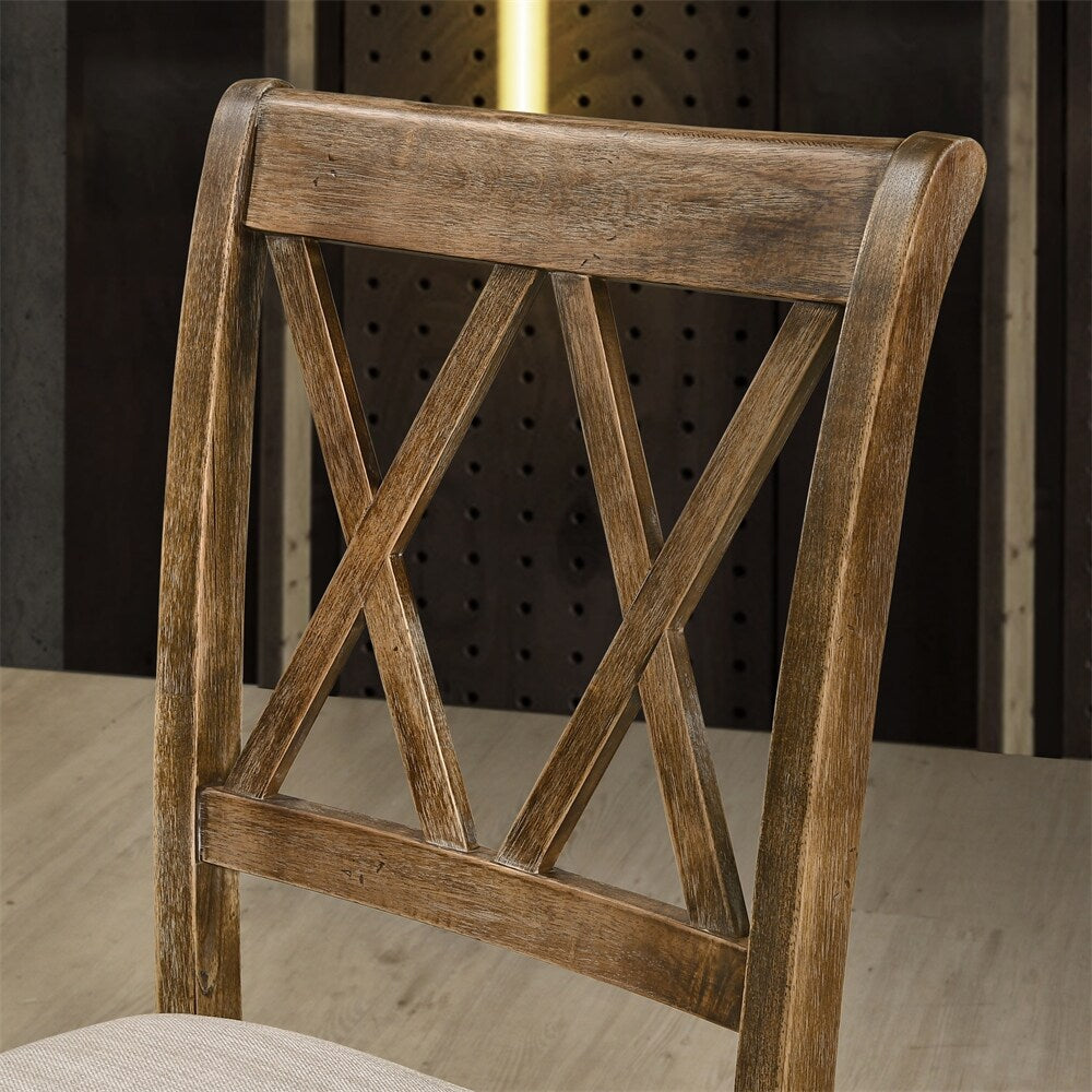 Fabric Upholstered Dining Chair,Set of 2