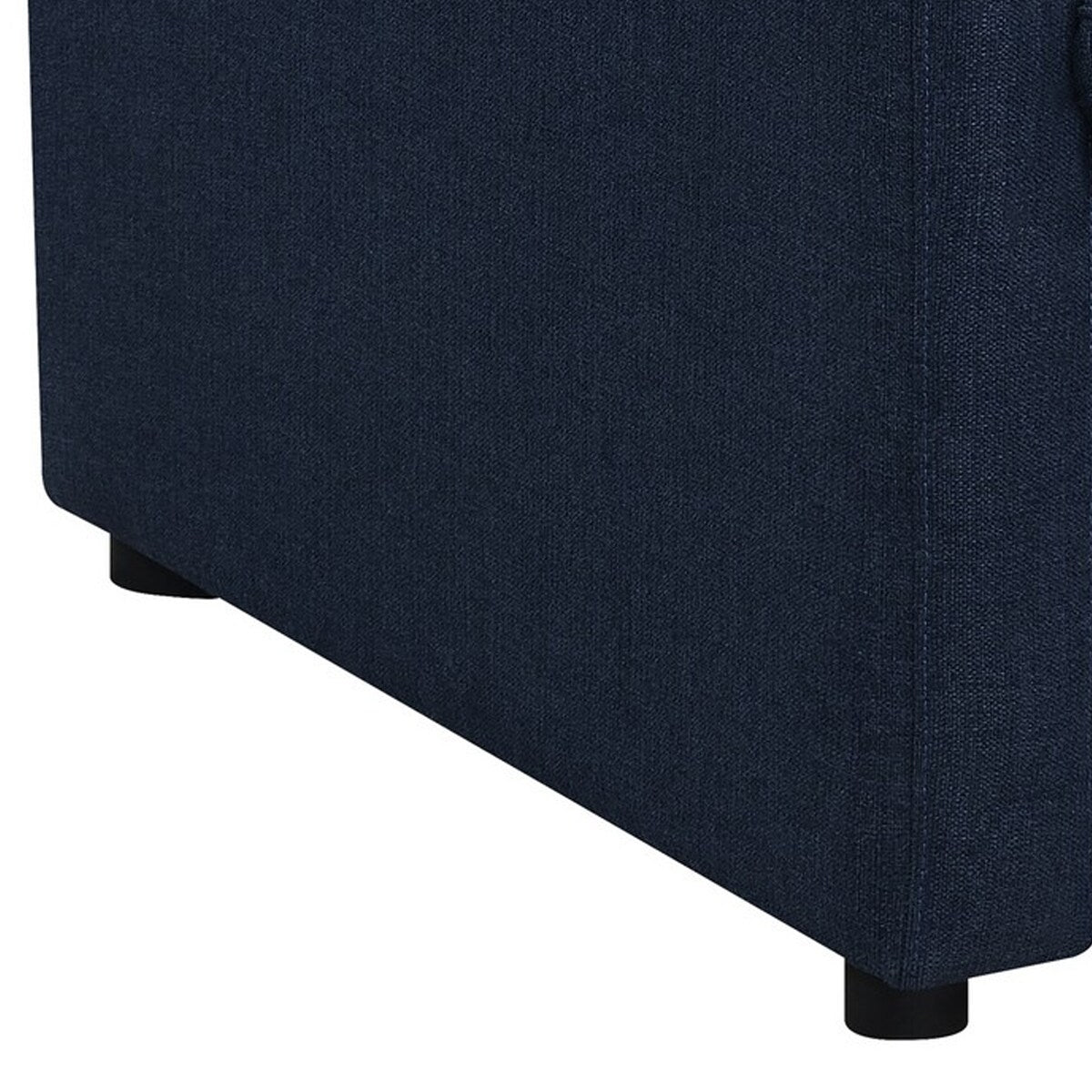 Fabric Upholstered Power Recliner Chair with Lumbar Side Pillows, Blue
