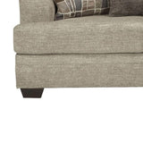 Fabric Upholstered Queen Sofa Sleeper with Tapered Legs, Gray