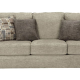 Fabric Upholstered Queen Sofa Sleeper with Tapered Legs, Gray