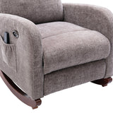 Fabric rocking chair with massage function