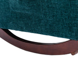 Fabric rocking chair with massage function