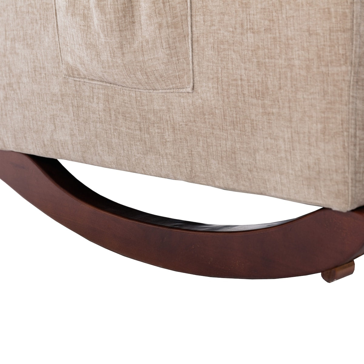 Fabric rocking chair with massage function