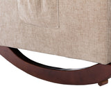 Fabric rocking chair with massage function