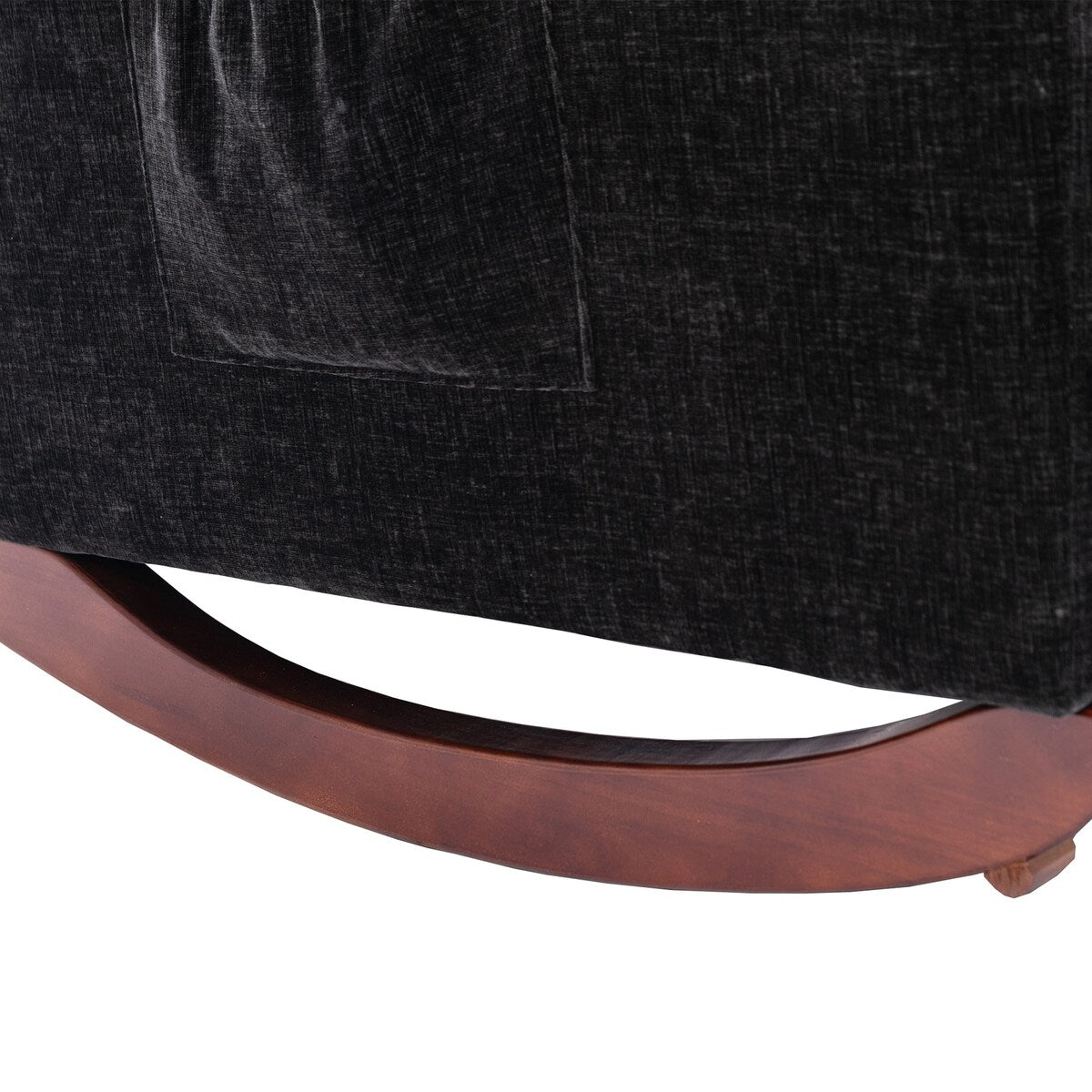 Fabric rocking chair with massage function