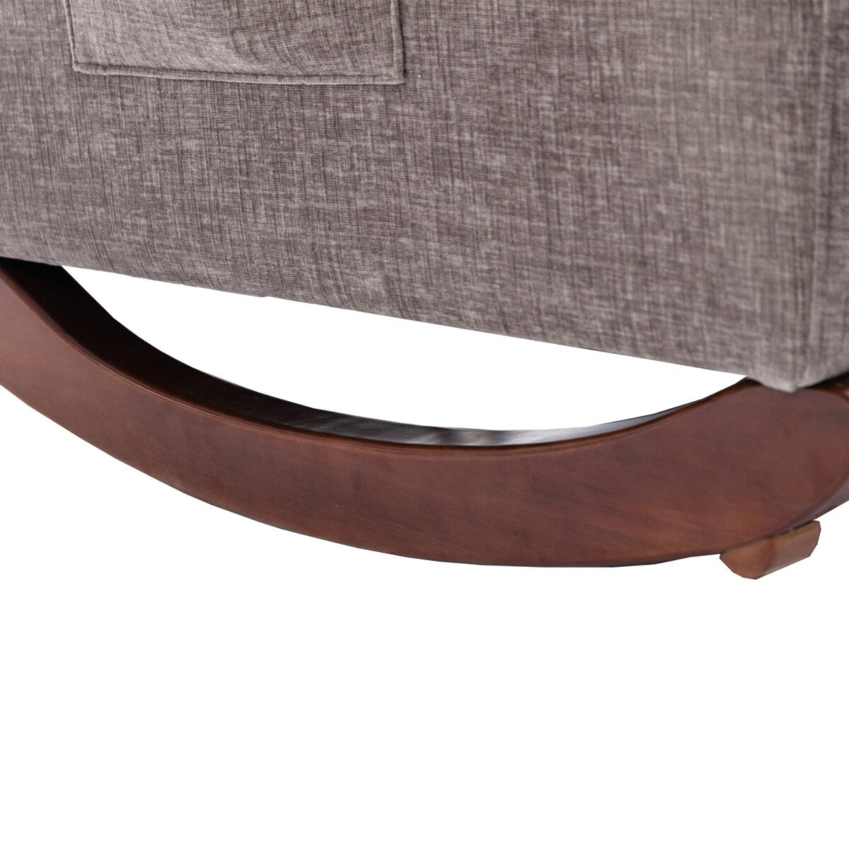 Fabric rocking chair with massage function