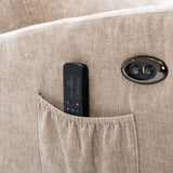 Fabric rocking chair with massage function