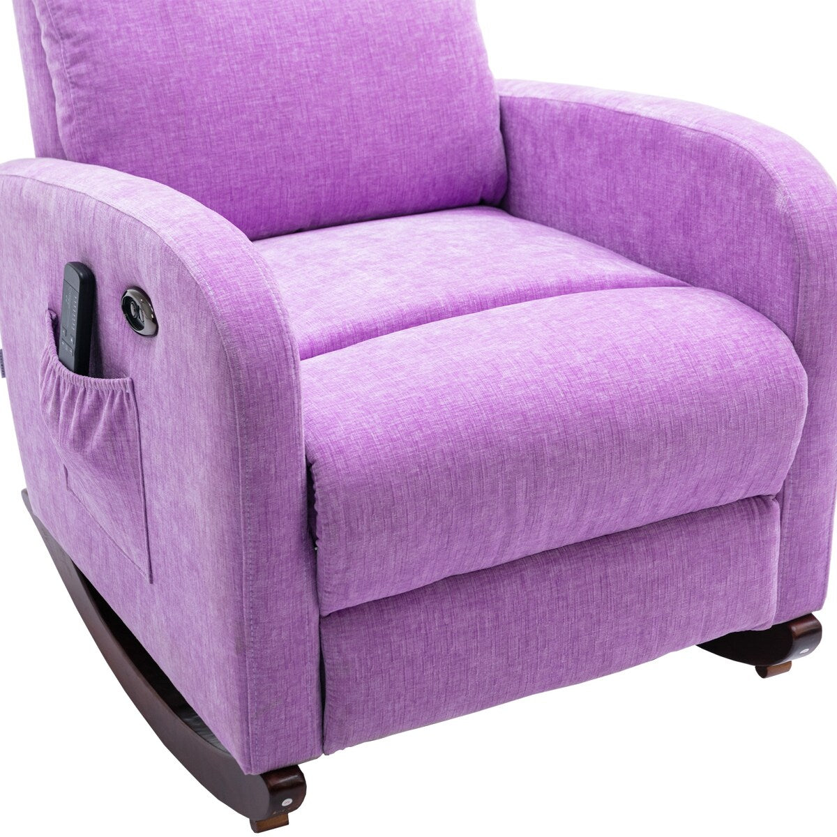 Fabric rocking chair with massage function