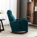 Fabric rocking chair with massage function