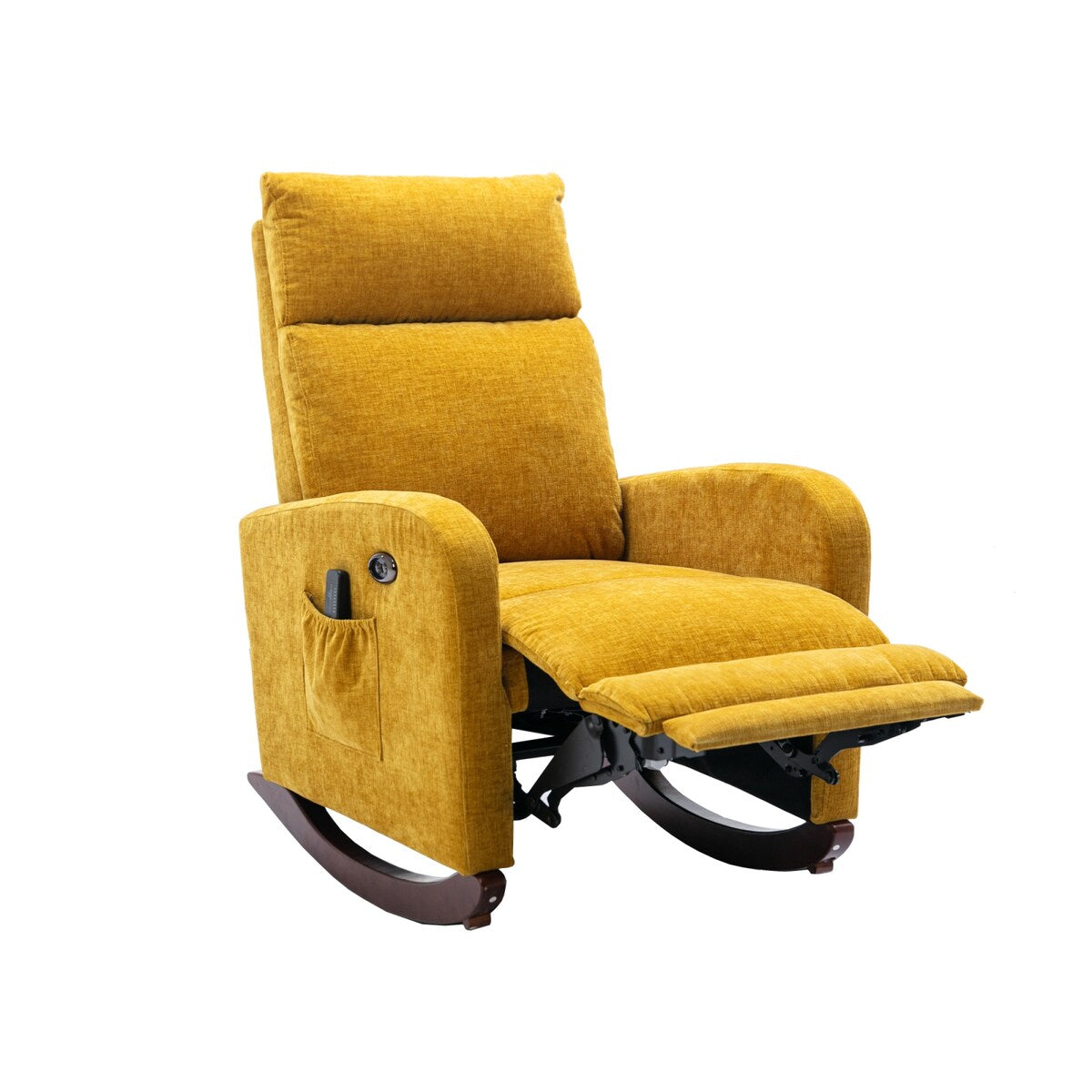 Fabric rocking chair with massage function