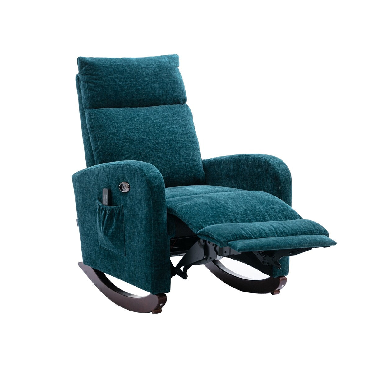 Fabric rocking chair with massage function