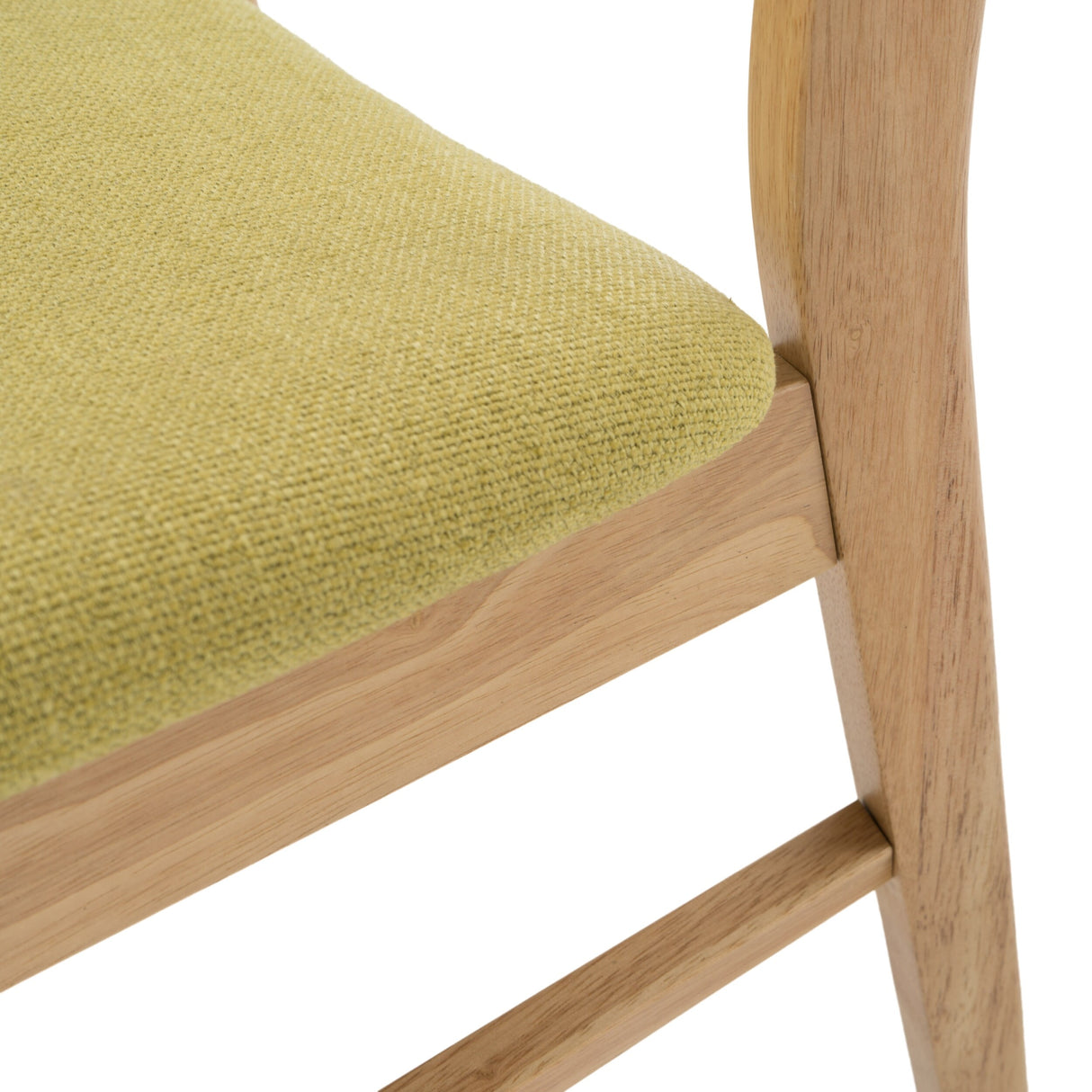 Fabric-upholstered Wood Dining Chairs (Set of 2) by Christopher Knight