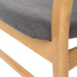Fabric-upholstered Wood Dining Chairs (Set of 2) by Christopher Knight