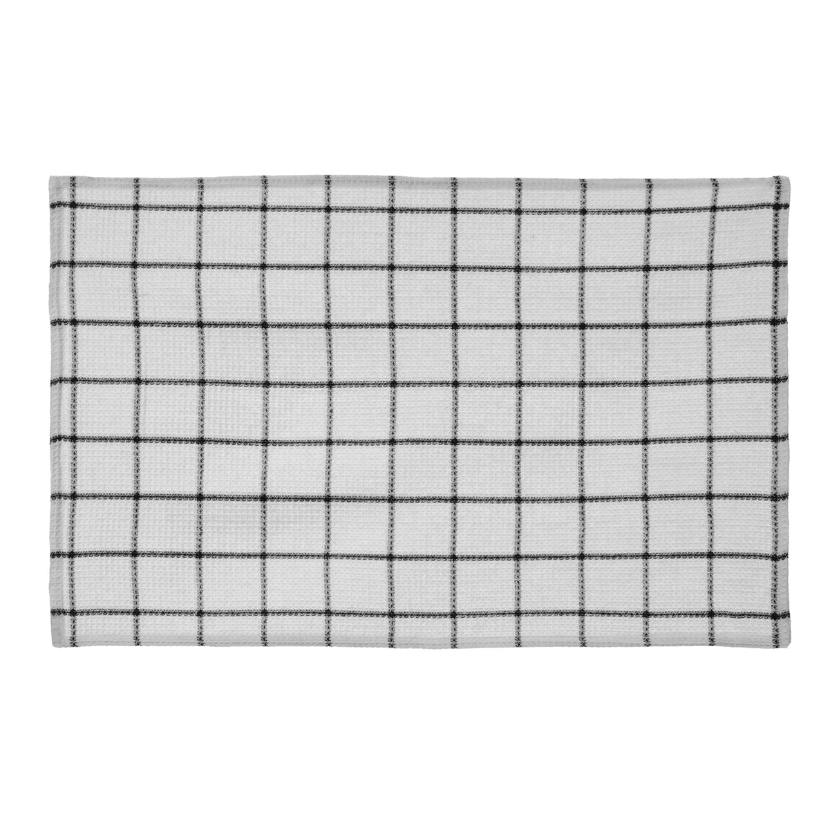 Fabstyles Solo Waffle Cotton Kitchen Towel Set of 4 - 18x28