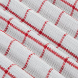 Fabstyles Solo Waffle Cotton Kitchen Towel Set of 4 - 18x28
