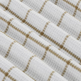 Fabstyles Solo Waffle Cotton Kitchen Towel Set of 4 - 18x28