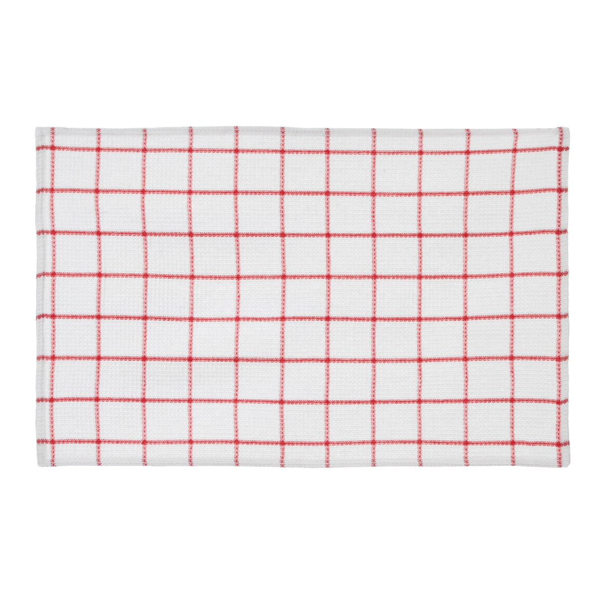 Fabstyles Solo Waffle Cotton Kitchen Towel Set of 4 - 18x28