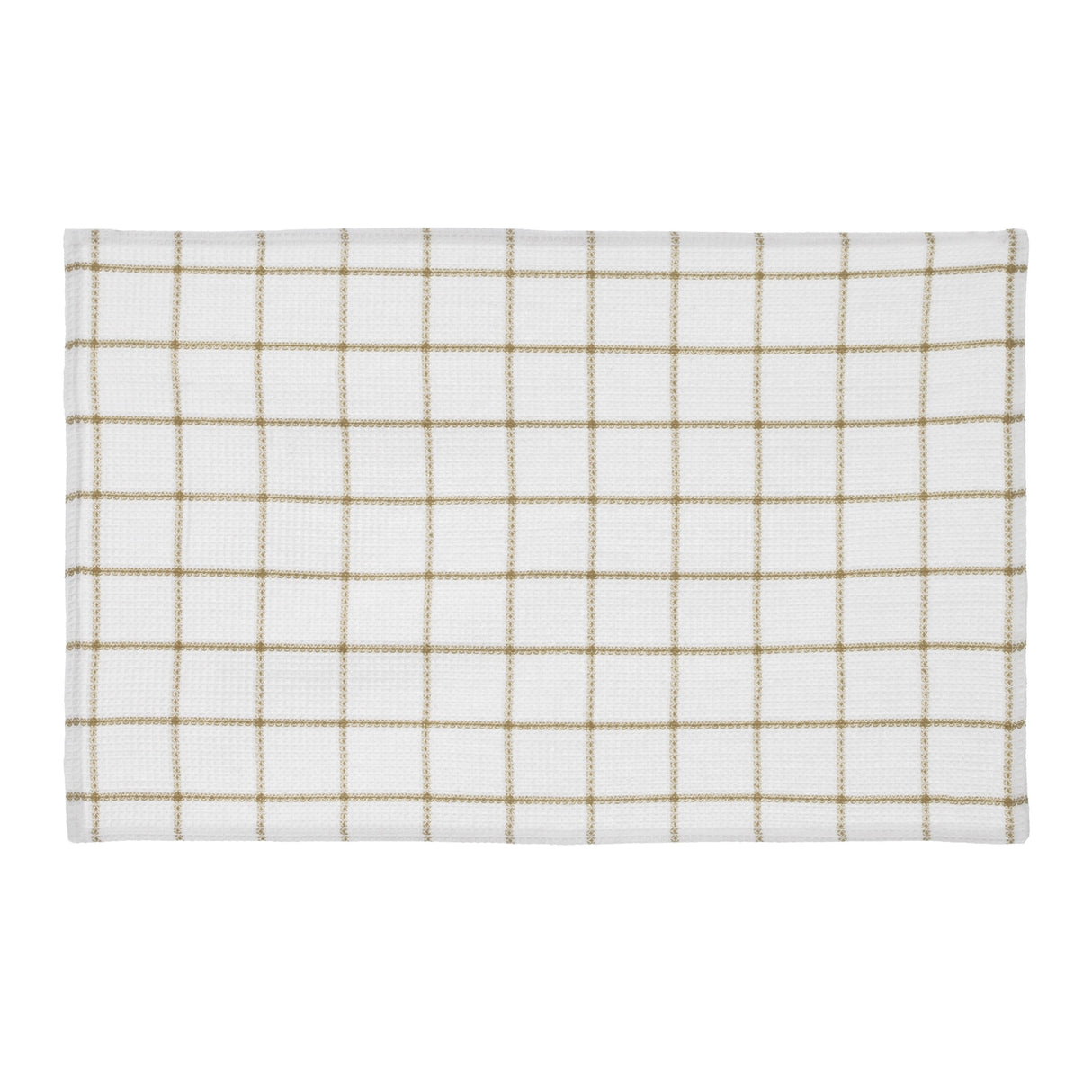 Fabstyles Solo Waffle Cotton Kitchen Towel Set of 4 - 18x28