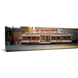 "Facade of Mickey's Diner restaurant" Canvas Wall Art