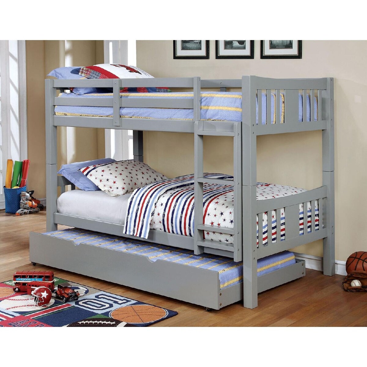 Faero Bunk Bed with Twin Trundle