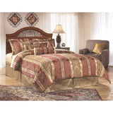 Fairbrooks Estate Queen Poster Rails - Reddish Brown