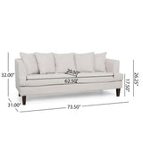 Fairburn Pillow-back 3-seat Sofa by Christopher Knight Home