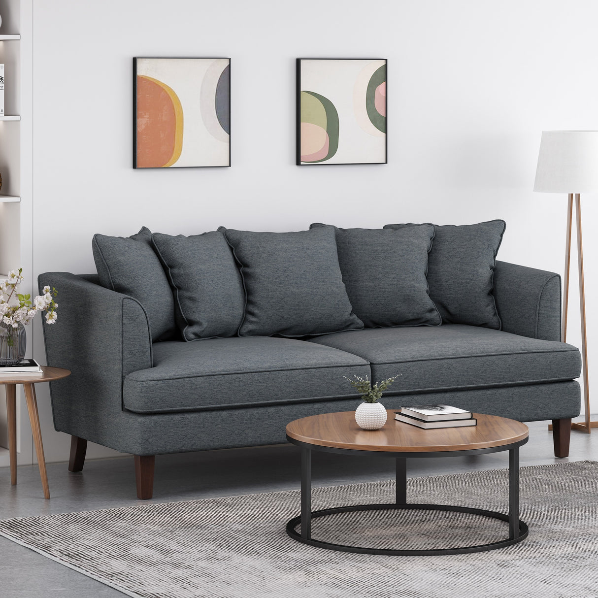 Fairburn Pillow-back 3-seat Sofa by Christopher Knight Home