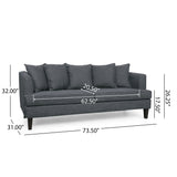 Fairburn Pillow-back 3-seat Sofa by Christopher Knight Home
