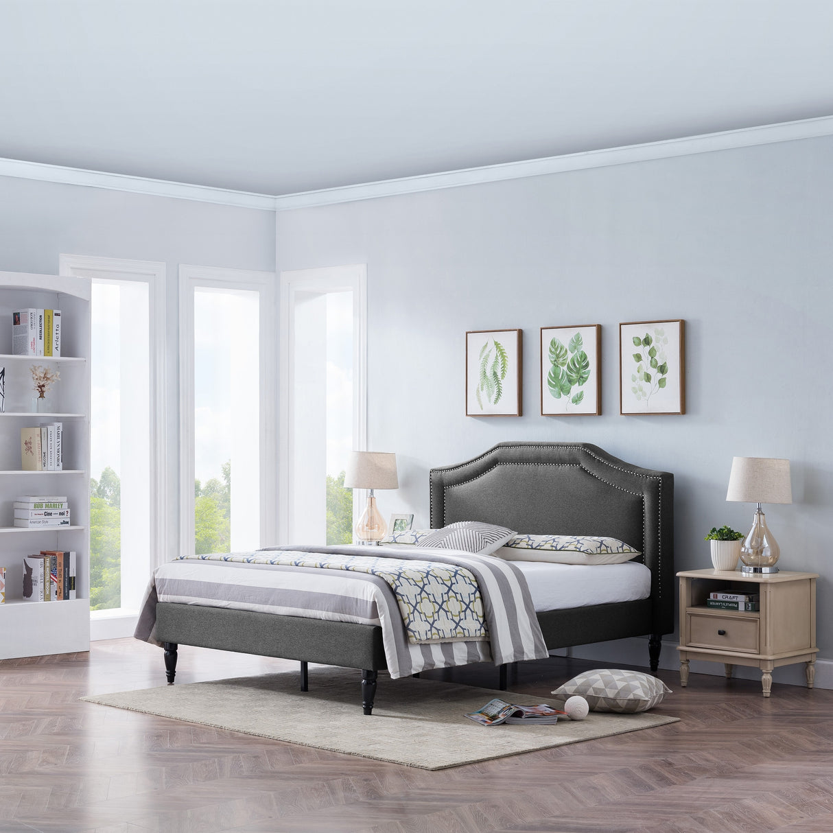 Fairlane Queen Sized Upholstered Bed by Christopher Knight Home
