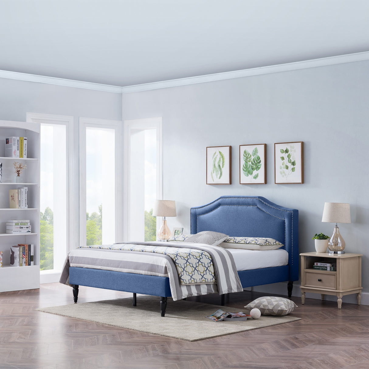 Fairlane Queen Sized Upholstered Bed by Christopher Knight Home