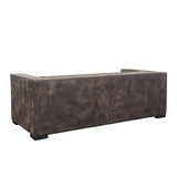 Fairmount Distressed Brown Leather Modern Sofa