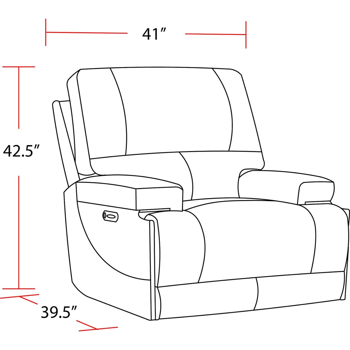 Fairview Home Power Reclining Sofa Loveseat and Recliner