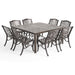 Fairwind Outdoor 8-seat Aluminum Dining Set by Christopher Knight Home