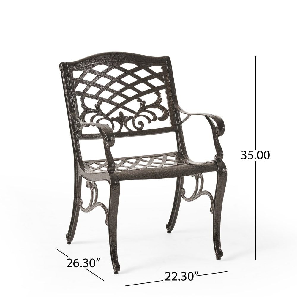 Fairwind Outdoor 8-seat Aluminum Dining Set by Christopher Knight Home