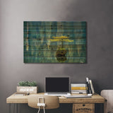 Fairy Lake Bonsai Print On Wood by Tim Oldford - Multi-Color