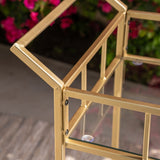 Falon Industrial Modern Iron Tempered Glass Bar Cart by Christopher Knight Home