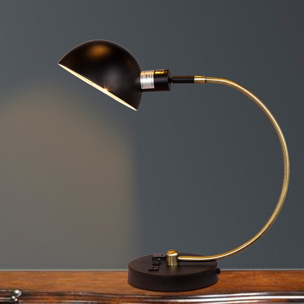 Fangio Lighting's 1559 19 in. Metal Tech Task Lamp in Matte Black