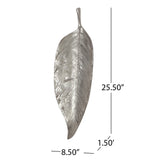 Fannin Indoor Aluminum Handcrafted Leaf Wall Decor by Christopher Knight Home