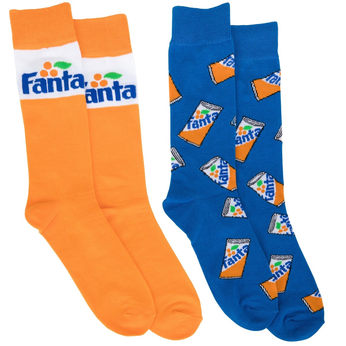 Fanta Logos Mens Crew Socks 2Pack