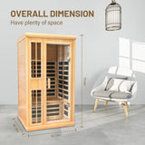 Far Infrared Sauna Double Room with Atmosphere Light, Bluetooth Sound