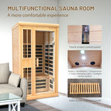 Far Infrared Sauna Double Room with Atmosphere Light, Bluetooth Sound