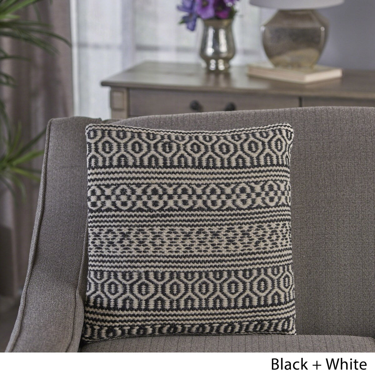 Fargo Handcrafted Boho Fabric Pillow by Christopher Knight Home
