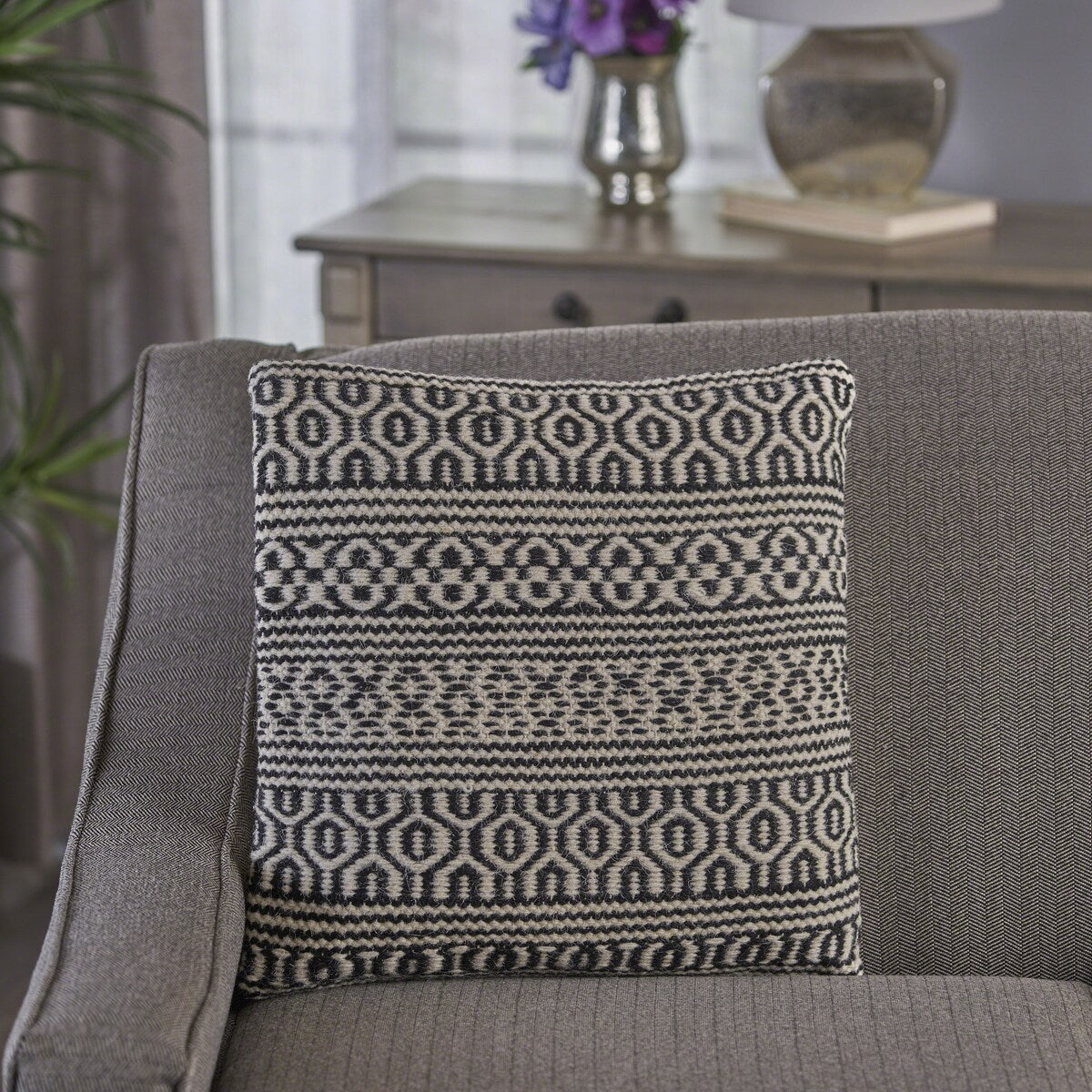 Fargo Handcrafted Boho Fabric Pillow by Christopher Knight Home